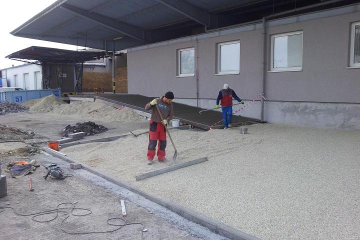 Realizácia podlahy v Logistickom centre Rača